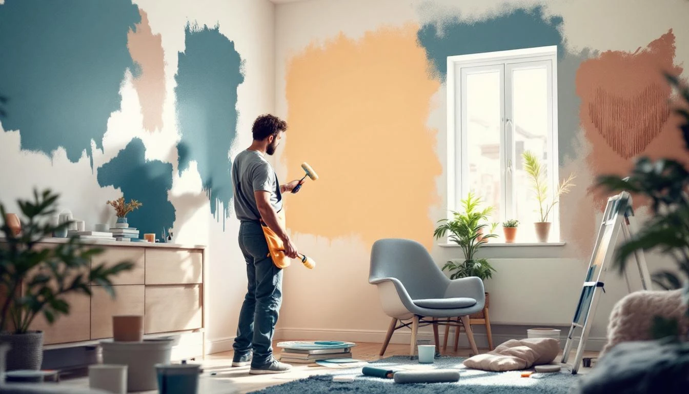 Coût peinture m2 selon le type de pièce et la finition