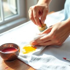 Enlever peinture sur vêtement comment faire après vos travaux