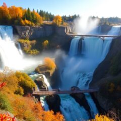 Les impressionnantes chutes Montmorency près de Québec à ne pas manquer